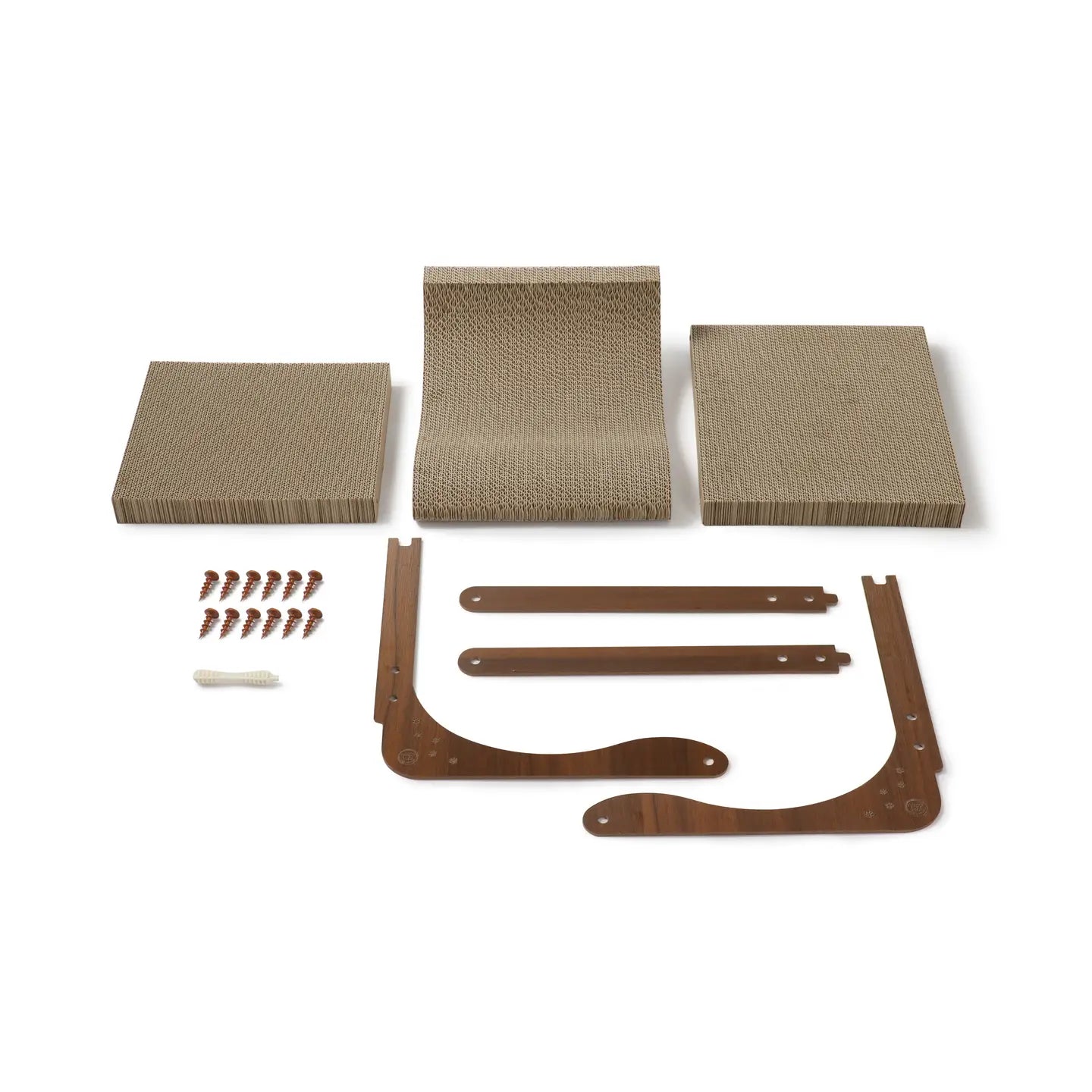 klösbräda delar i mörk ek