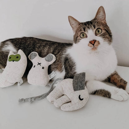 Kattleksak med kattmynta – 3-pack (inkl. refill)