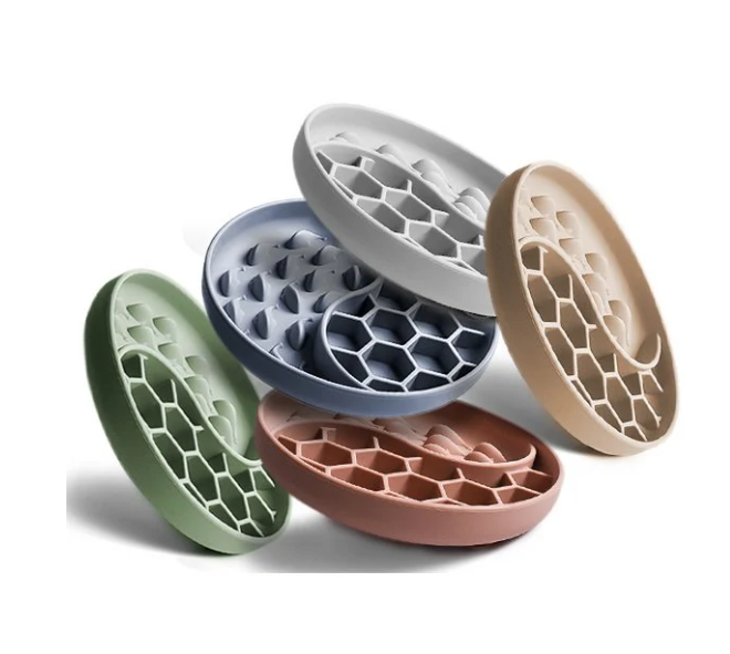 Slow feeder i silikon, Taupe