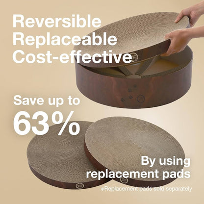 Refill till klösbädd – slitstarka & vändbara klösdynor – brun