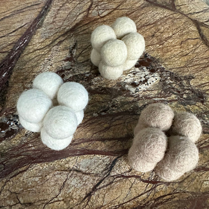 Bubble Wool – Ullbollar – 3-pack i ekologisk ull