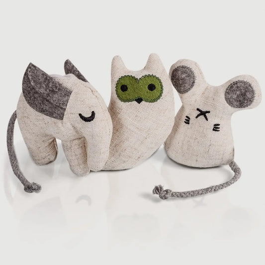 Kattleksak med kattmynta – 3-pack (inkl. refill)