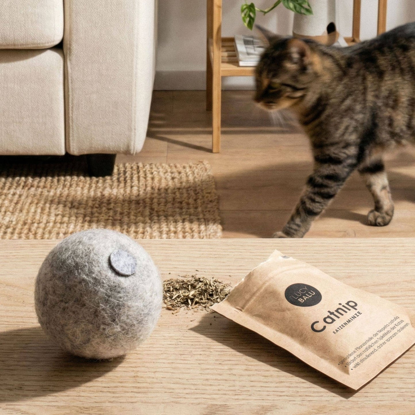 Mint Ball – Filtboll med kattmynta